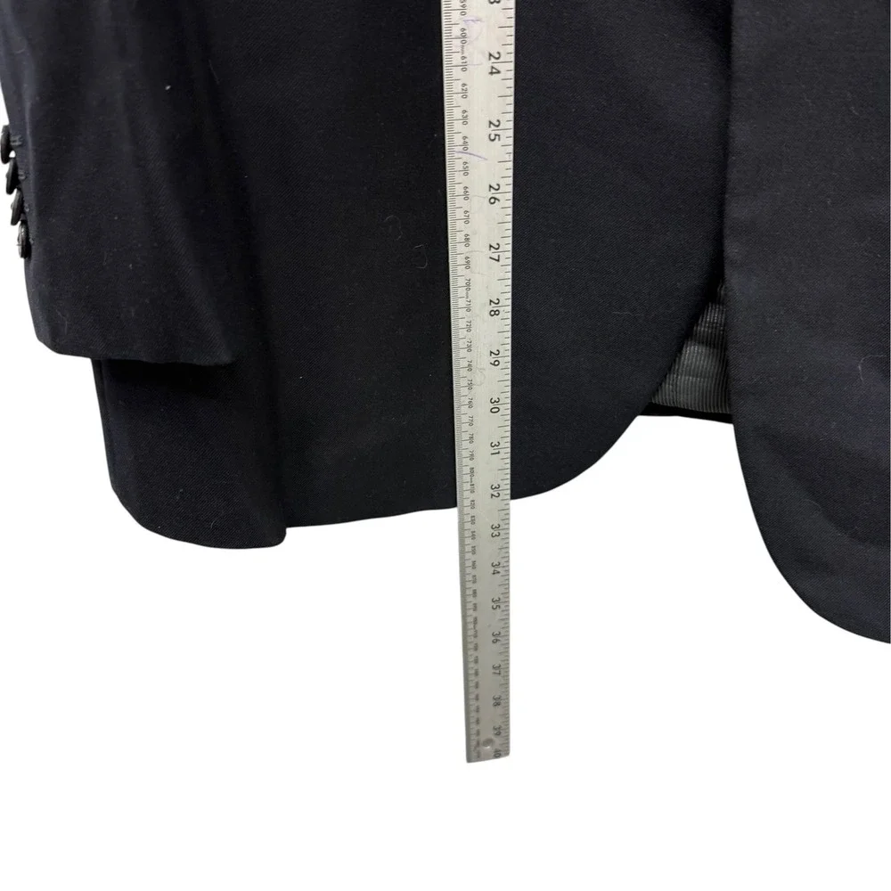 Giorgio Armani Black 100% Cashmere Blazer Jacket Made in Italy Size 56 IT US 46